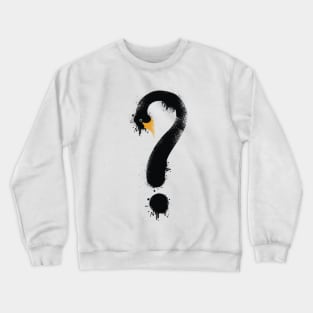 Black Swan Question Mark Crewneck Sweatshirt